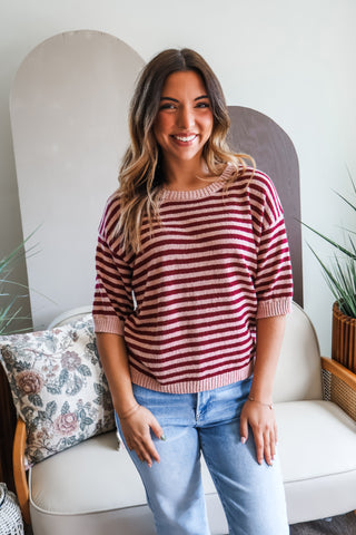 Chic & Classic Stripes • Berry