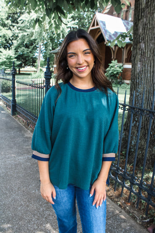 Easy to Admire • dark teal waffle