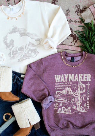 Free Spirit Graphic Sweatshirt • Cream