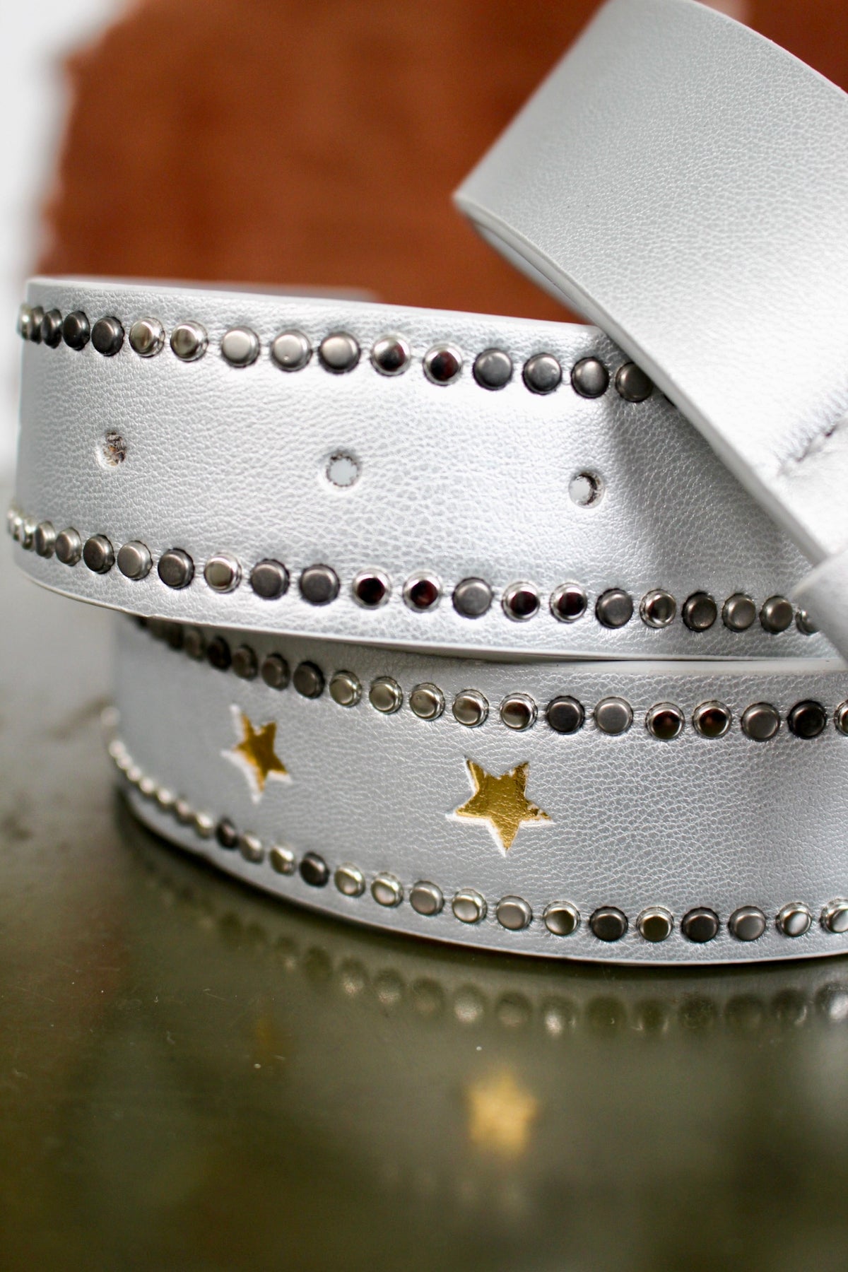 Rodeo Star Studded Belt • Silver