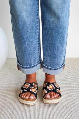 Sadina Crochet Sandal • Black - FINAL SALE