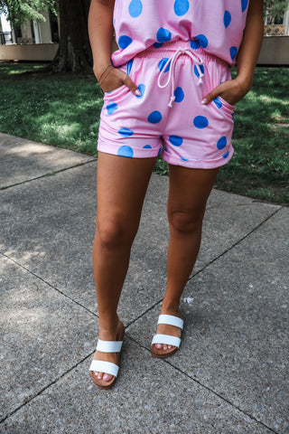Playful Pop Short Set • Pink/Blue