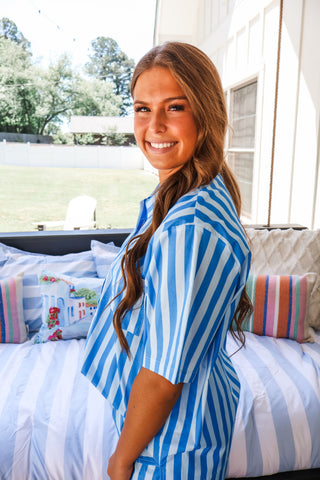 Summer Stripes Shirt • Blue