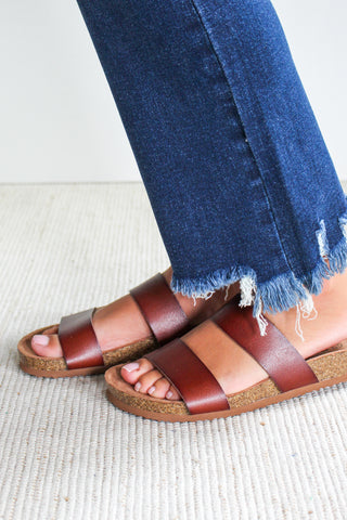 Everly Double Strap Sandal • Brown