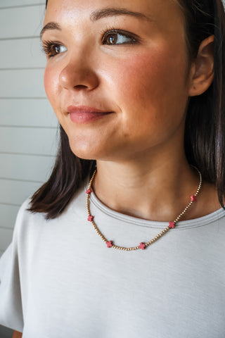 Joyful Faith Necklace • Rose