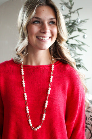 Pearl Perfection Necklace • Gold