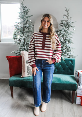 Never Been Better • Burgundy Stripe