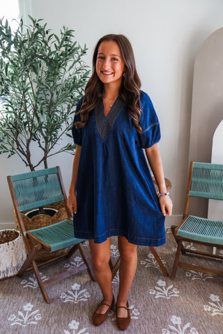 New Horizons Denim Dress • Dark Indigo