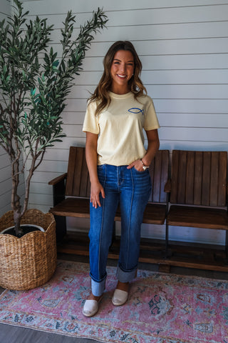 God Always Provides Graphic Tee • Lemon