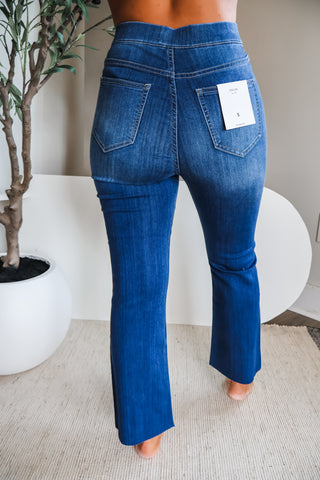 Ariel Pull On Bootcut • Dark Wash