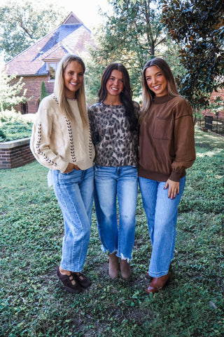 Out Of Pocket Pullover • Brown