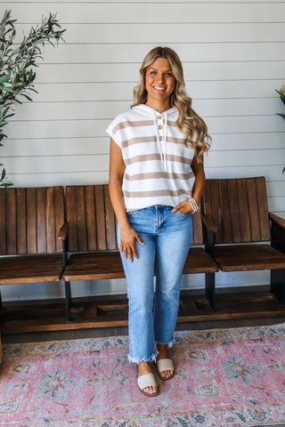 Next In Line • Mocha Stripe