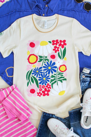 Your Time To Bloom Graphic Tee • Cream