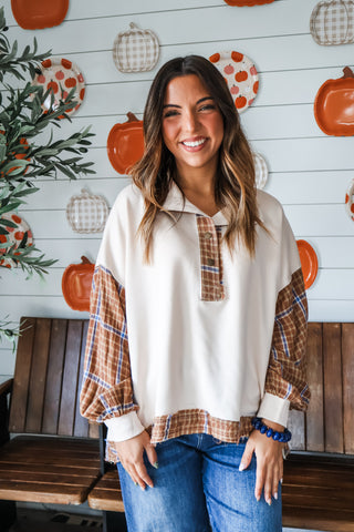 Harvest Hype Pullover • Beige