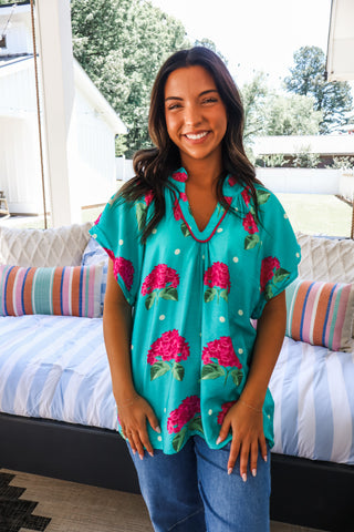 Moment To Bloom • Teal Floral