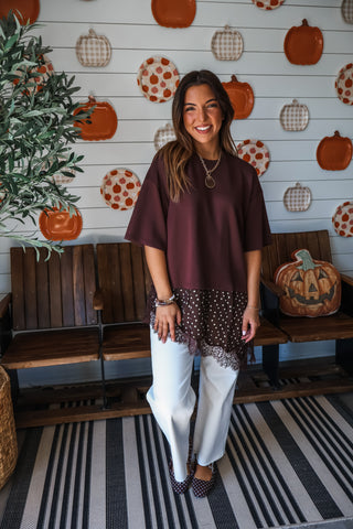 Lovely In Lace • Cocoa Dot