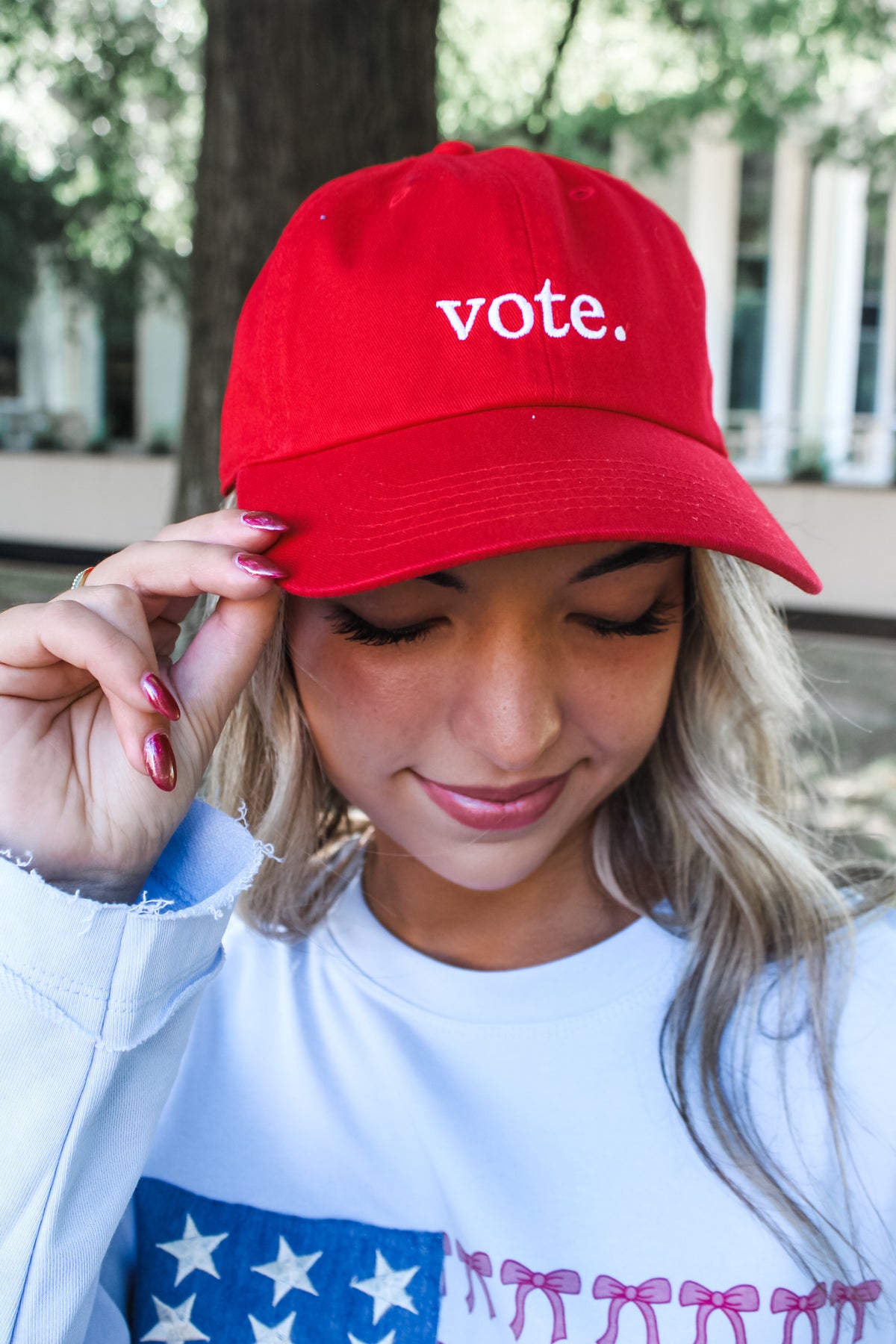 Vote Baseball Cap • Classic Red