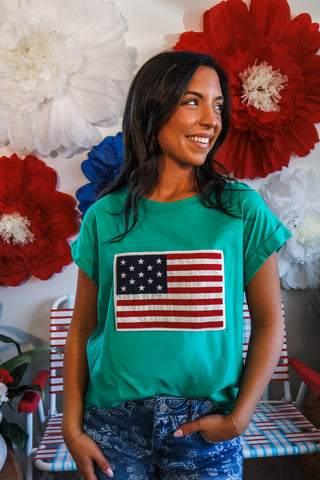 Star-Spangled Banner Top • Green