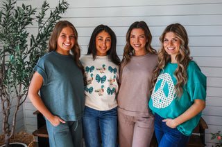 Peace Out Patchwork Top • Green