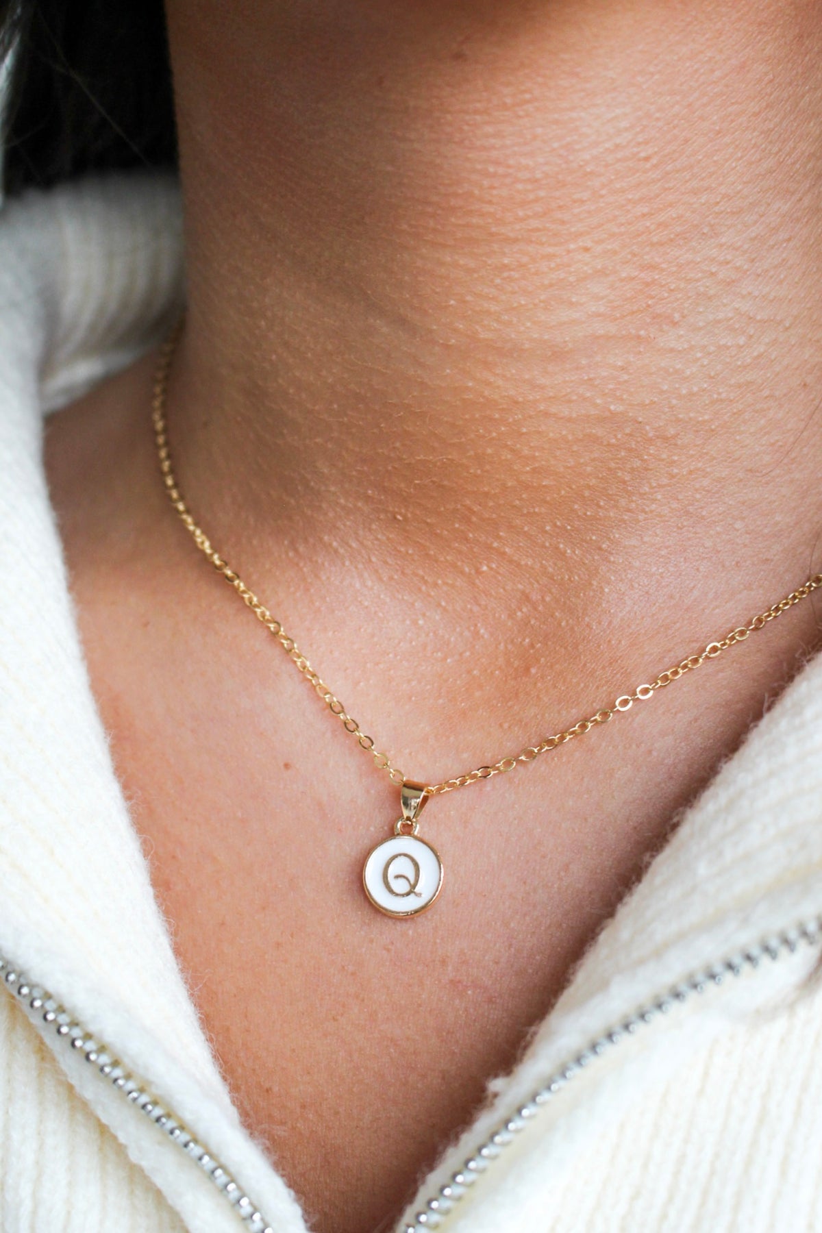 Forever Yours Initial Necklace • Q