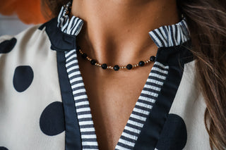 Minutes Til Midnight Necklace • Black
