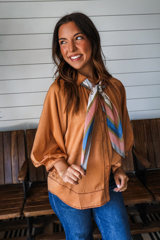 Horsebit Print Silk Scarf • Multi