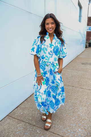 Grow With Grace • Blue Floral