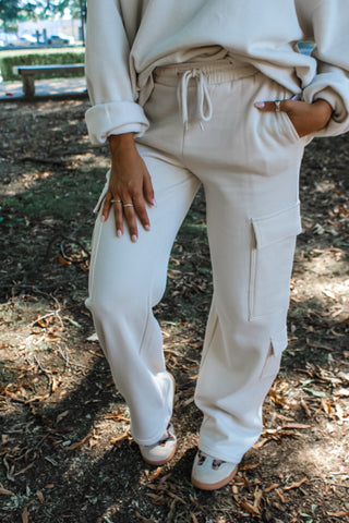 Forever Favorite Cargo Pants • Cream