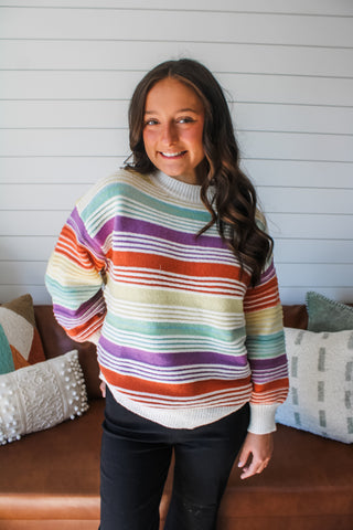 Candy Stripes Sweater • Multi - FINAL SALE