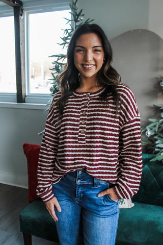 Time Together • Burgundy Stripes