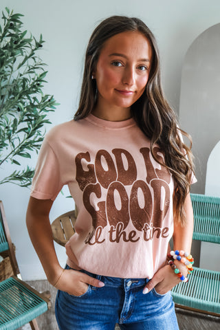 God Is Good All The Time Graphic Tee • Melon