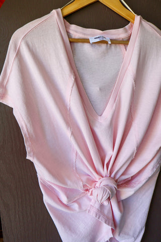 Summer Sale 59 • Pink Oversized High Low Tee - FINAL SALE