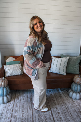 Gather Around Knit Cardigan • Multi - PLUS