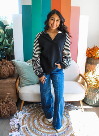 Fall Sweet Fall • Black Stripe - FINAL SALE