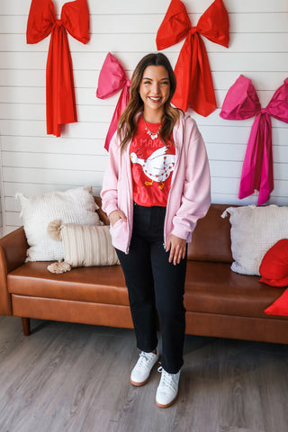 You Make My Heart Go Honk Graphic Tee • Heather Red