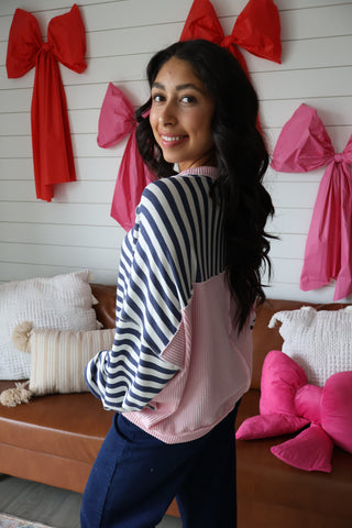 Play For Keeps • Navy Stripes