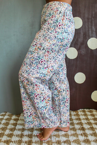Late Bloom Floral Pants • Blush