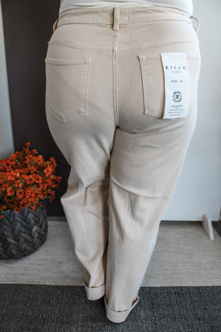 Megan Relaxed Barrel Jean • Buttermilk - PLUS