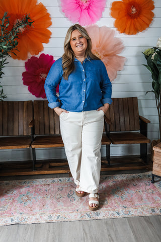 Easy Denim Shirt • Indigo -  PLUS