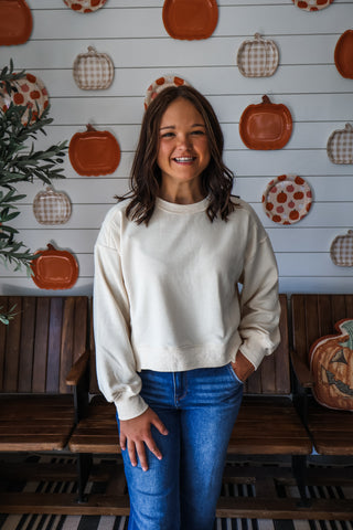 Go Getter Pullover • Vanilla Cream