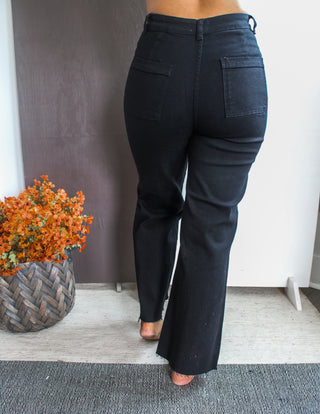 Felicity Wide Leg Jean • Black - FINAL SALE