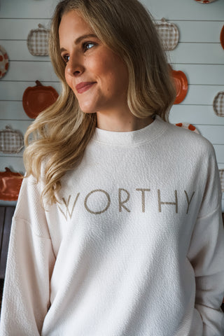 Worthy Oversized Pullover • Cream