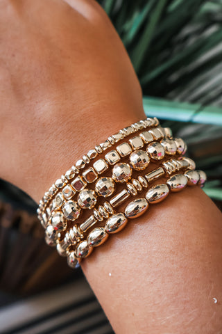 Golden Glow Bracelet Set • Gold