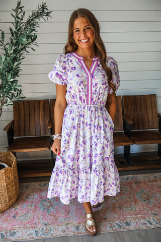 Meadow Muse Pocket Dress • Purple Mix - FINAL SALE