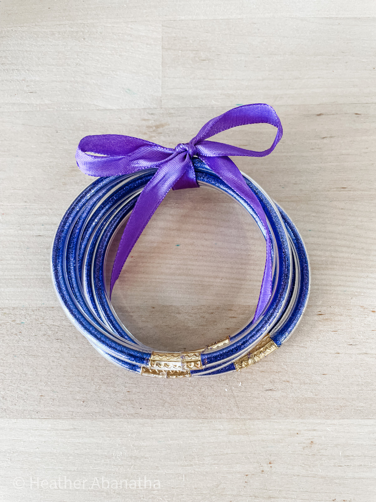 Everyday Glitter Bangle Bracelet • Purple - FINAL SALE