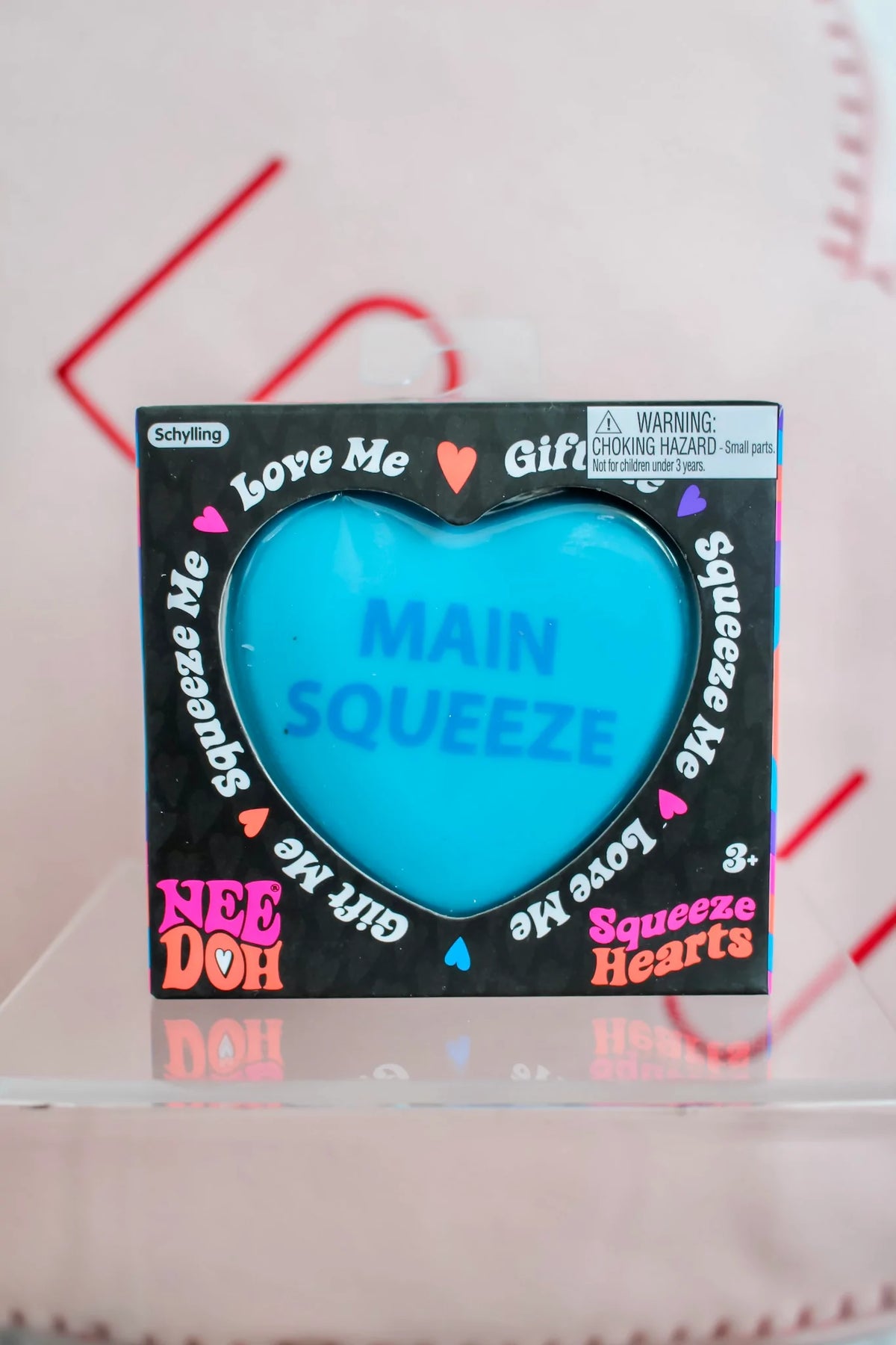 Nee Doh Squeeze Hearts • Blue