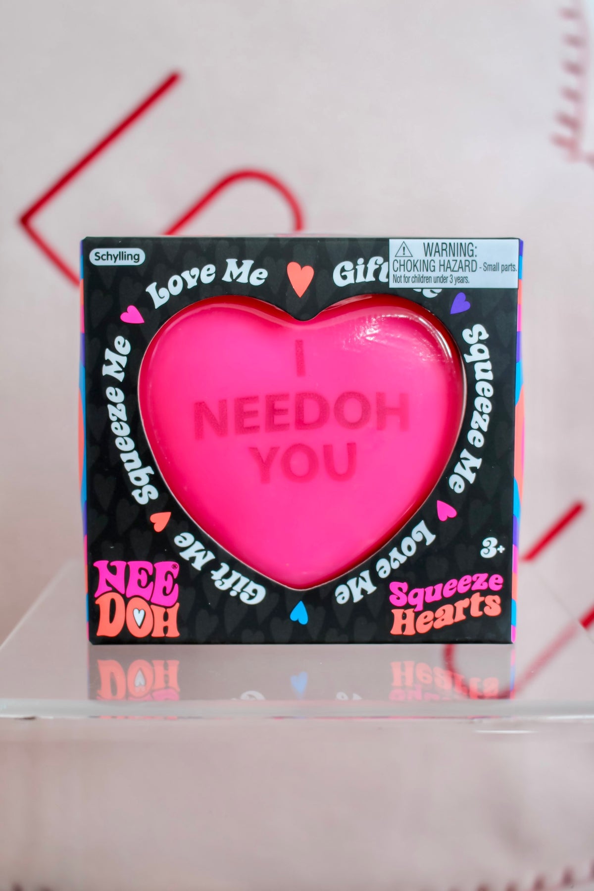 Nee Doh Squeeze Hearts • Pink